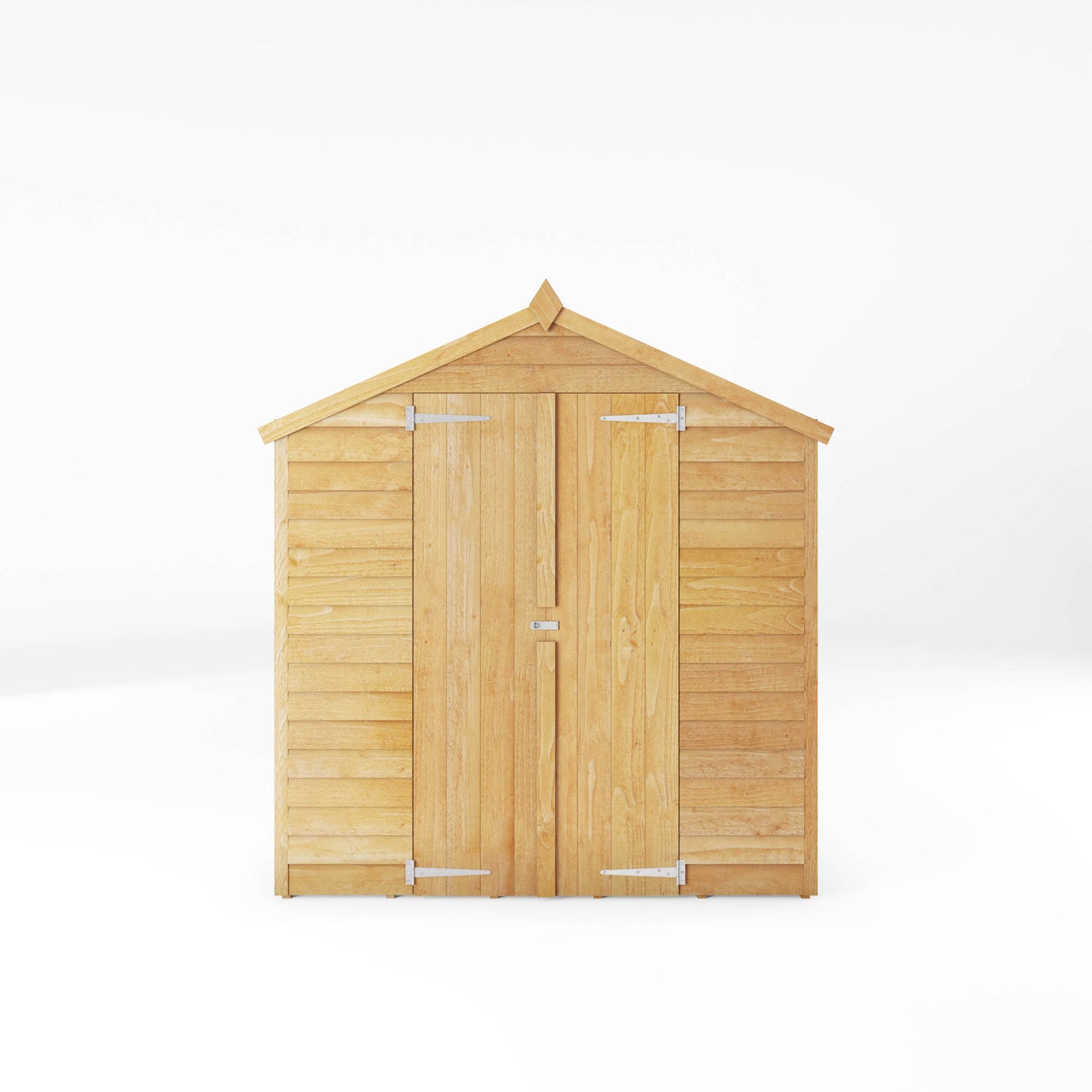 8 x 6 Overlap Double Door Apex Wooden Shed