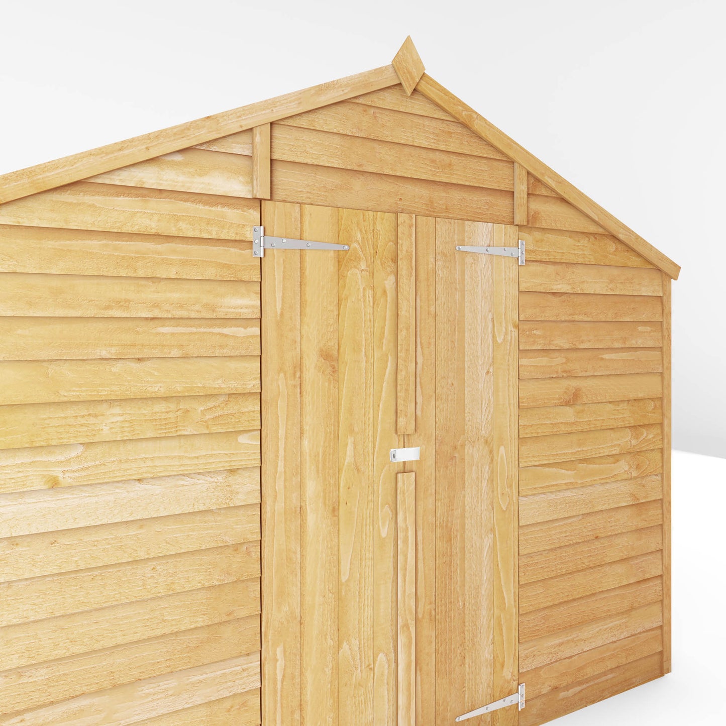10 x 8 Overlap Double Door Apex Windowless Wooden Shed