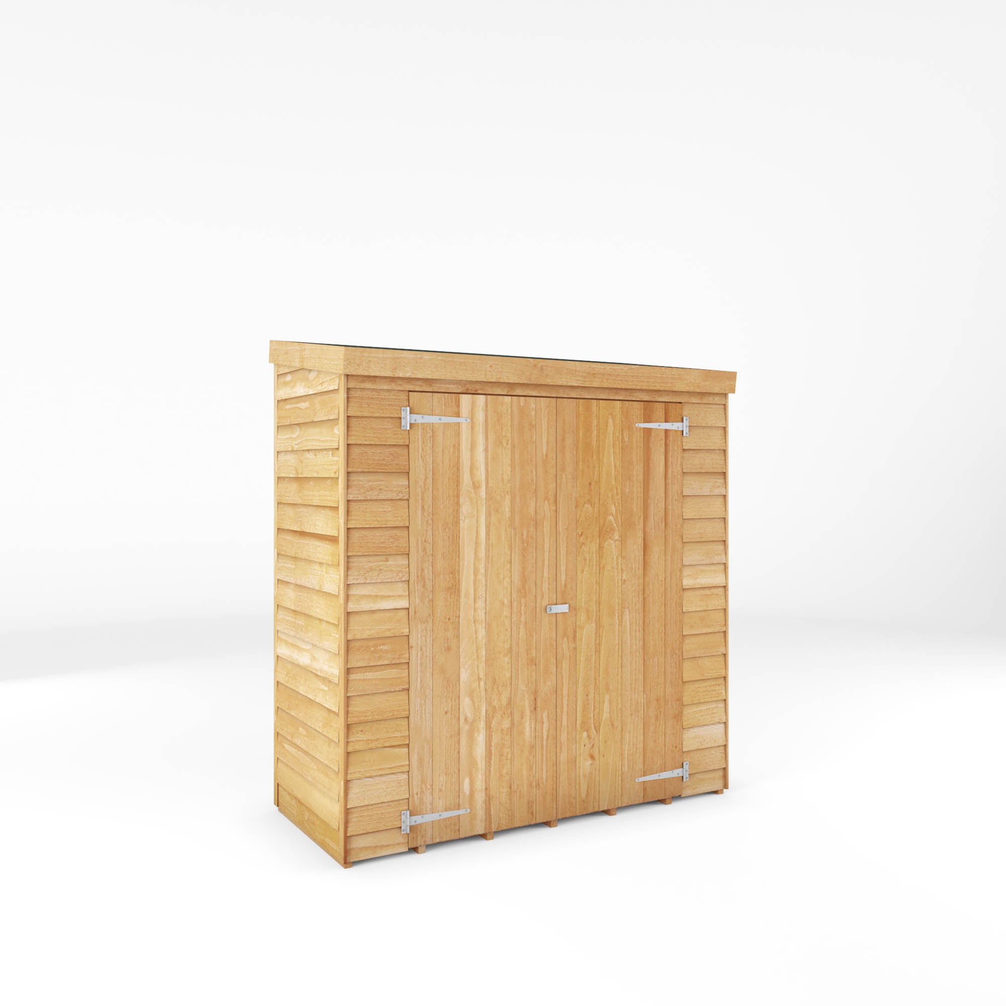 Refurbished 6 x 2.6' Value Overlap Double Door Pent Storage Shed