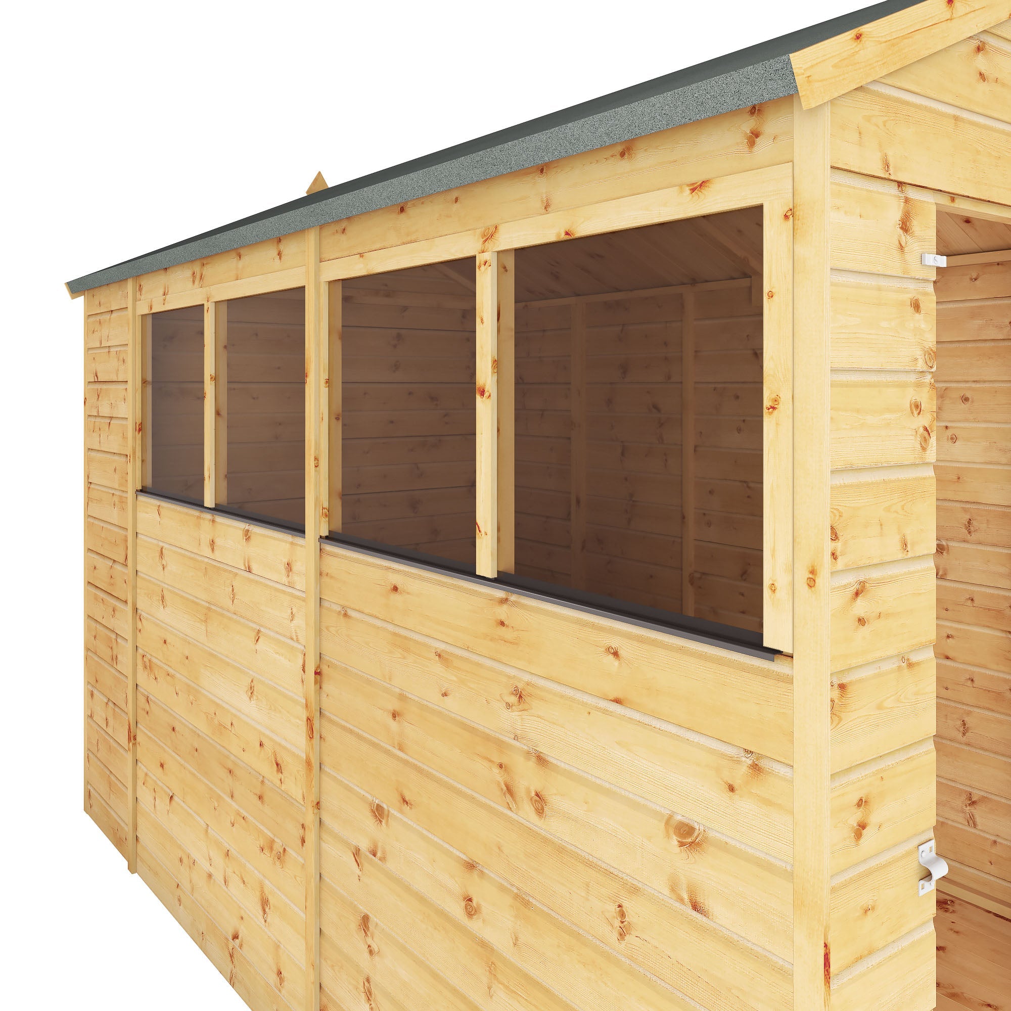 Refurbished 10 x 6 Shiplap Apex Wooden Shed