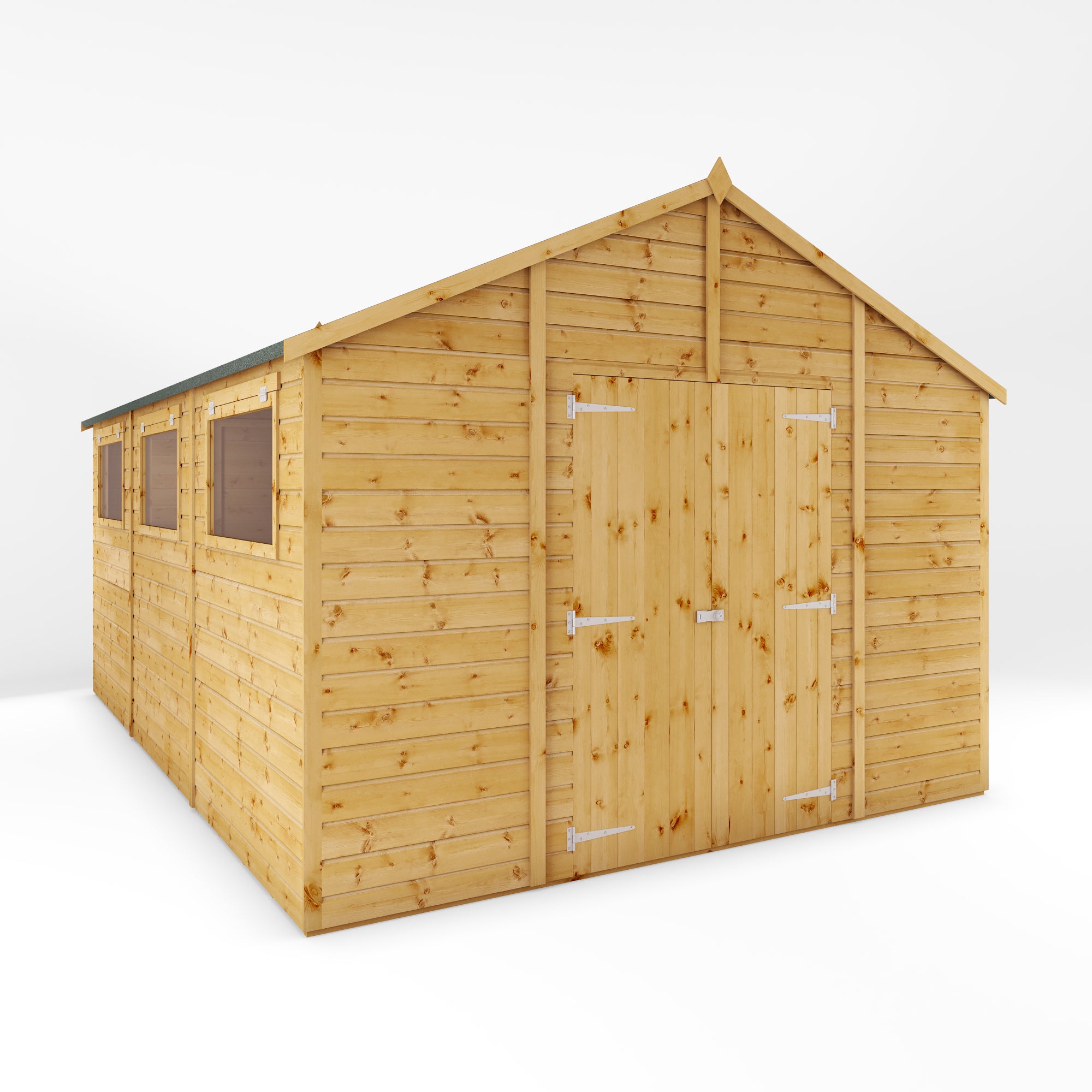 Refurbished 15 x 10 Premium Shiplap Apex Workshop