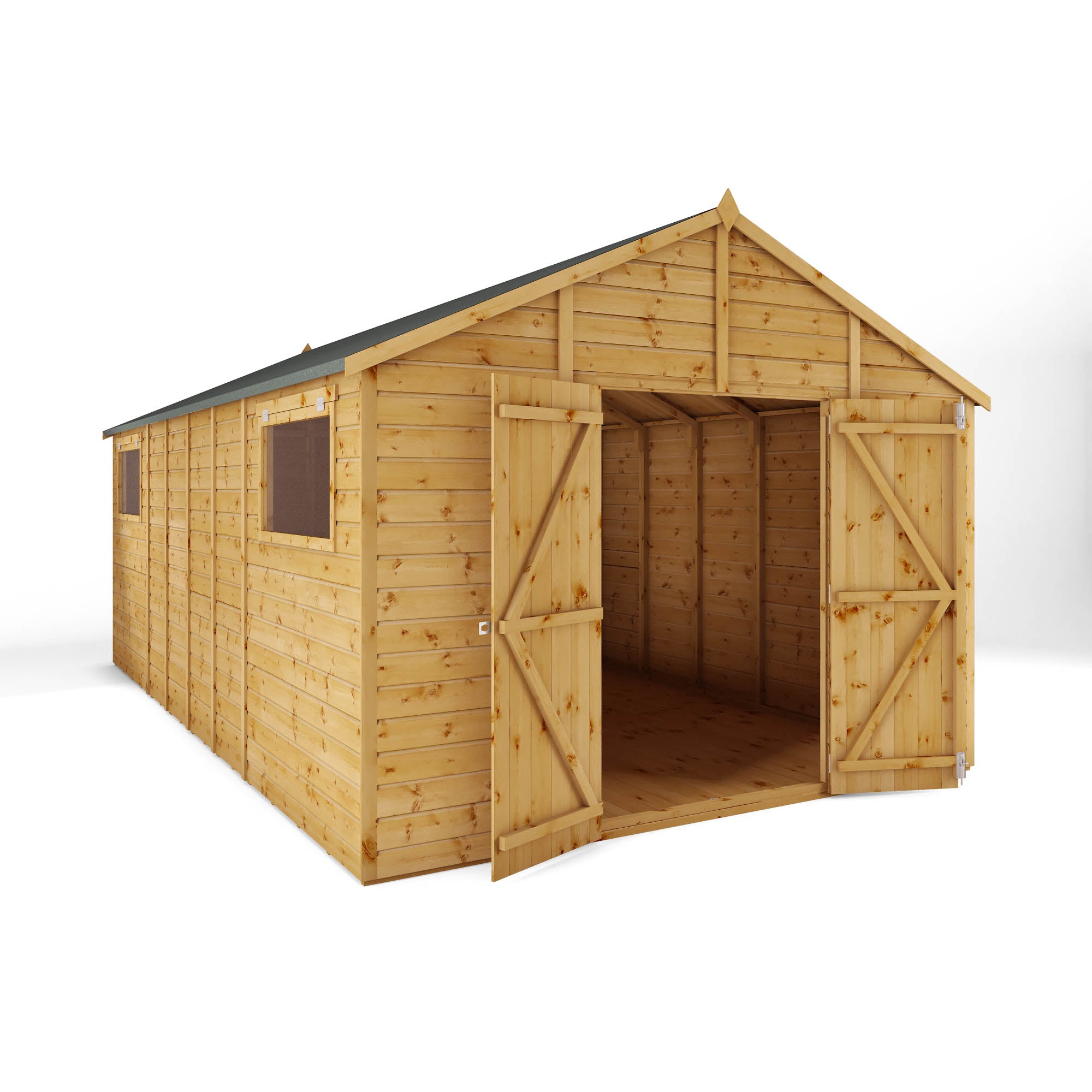 Refurbished 18 x 10 Premium Shiplap Apex Workshop
