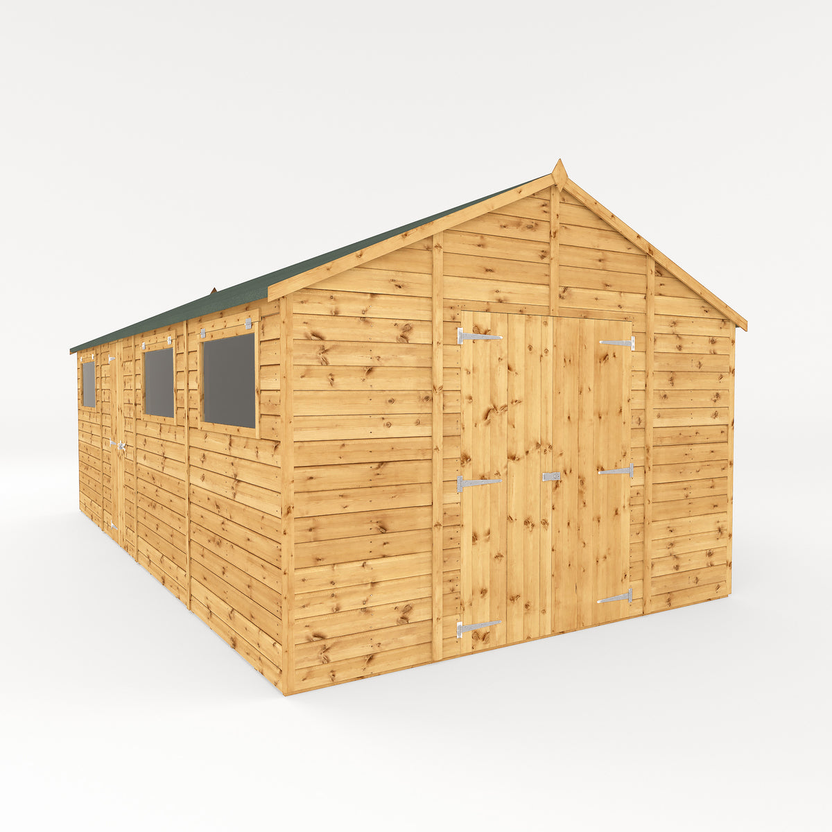 Refurbished Pressure Treated 20 x 10 Premium Shiplap Apex Workshop