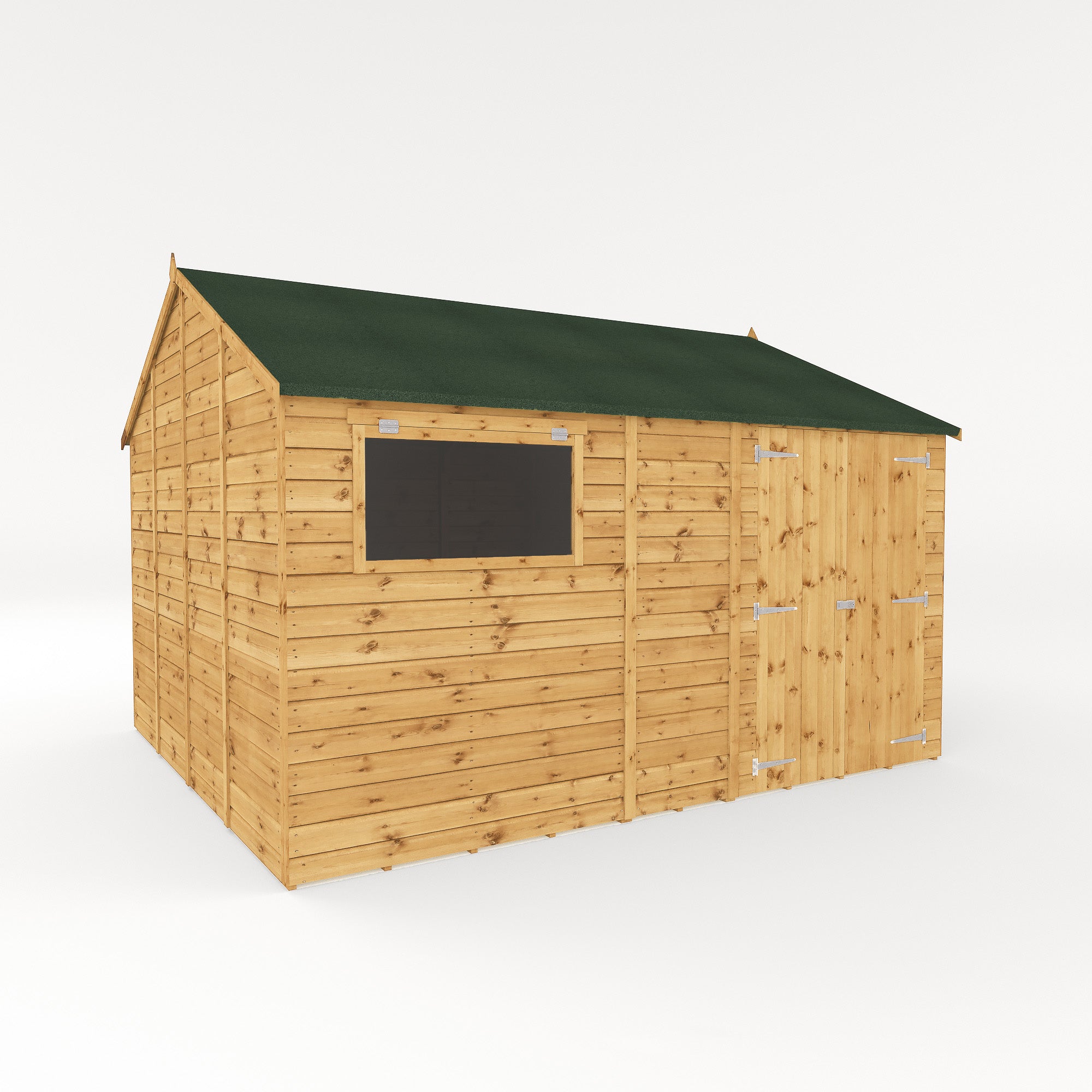 Refurbished 12 x 10 Premium Shiplap Reverse Apex Workshop
