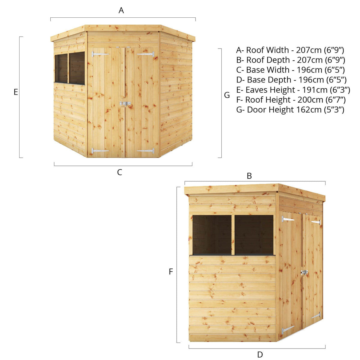 Refurbished Driftwood 7 x 7 Shiplap Corner Shed