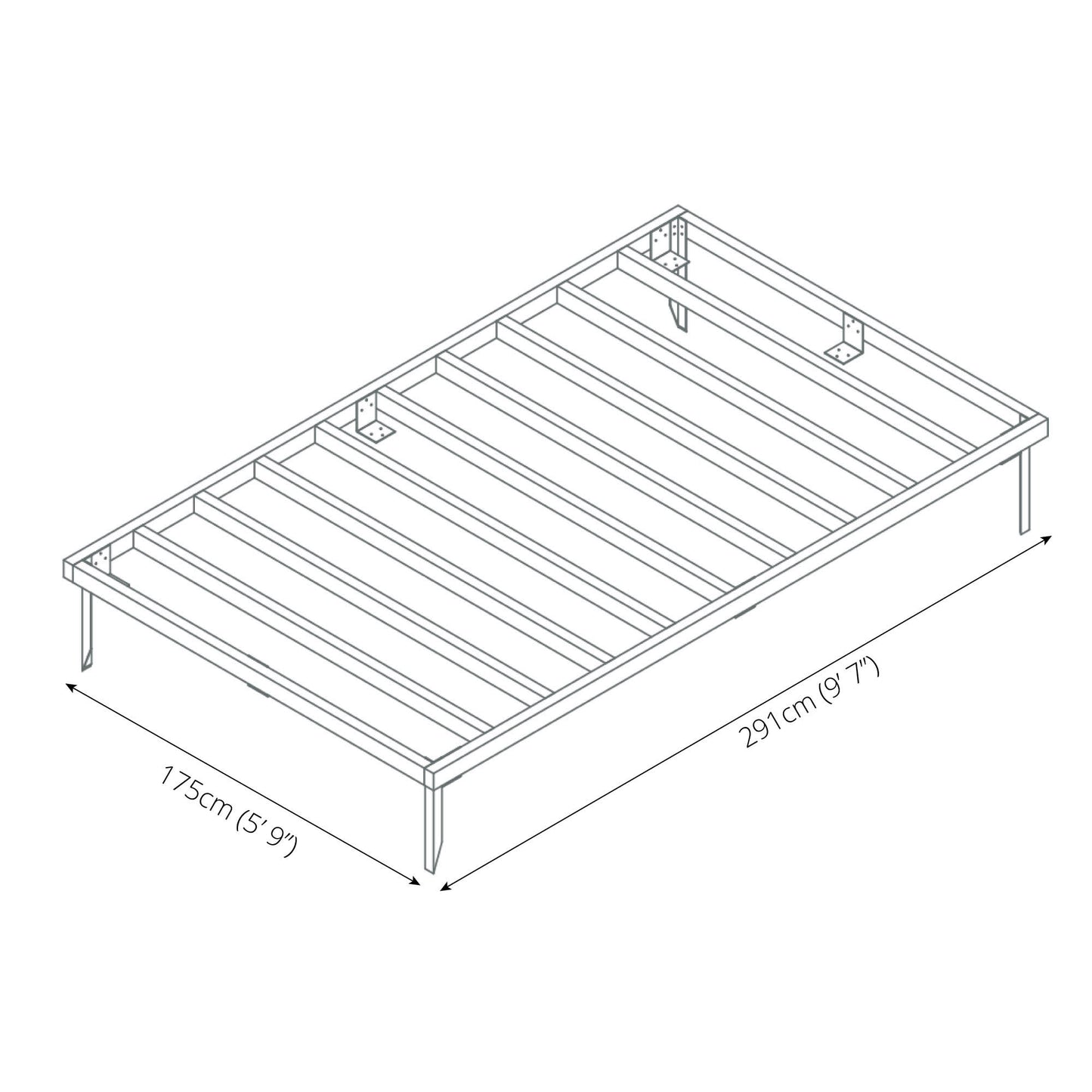 10 x 6 Wooden Base