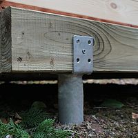 5m x 5m Elite Timber Base With Ground Screws - Installation Included