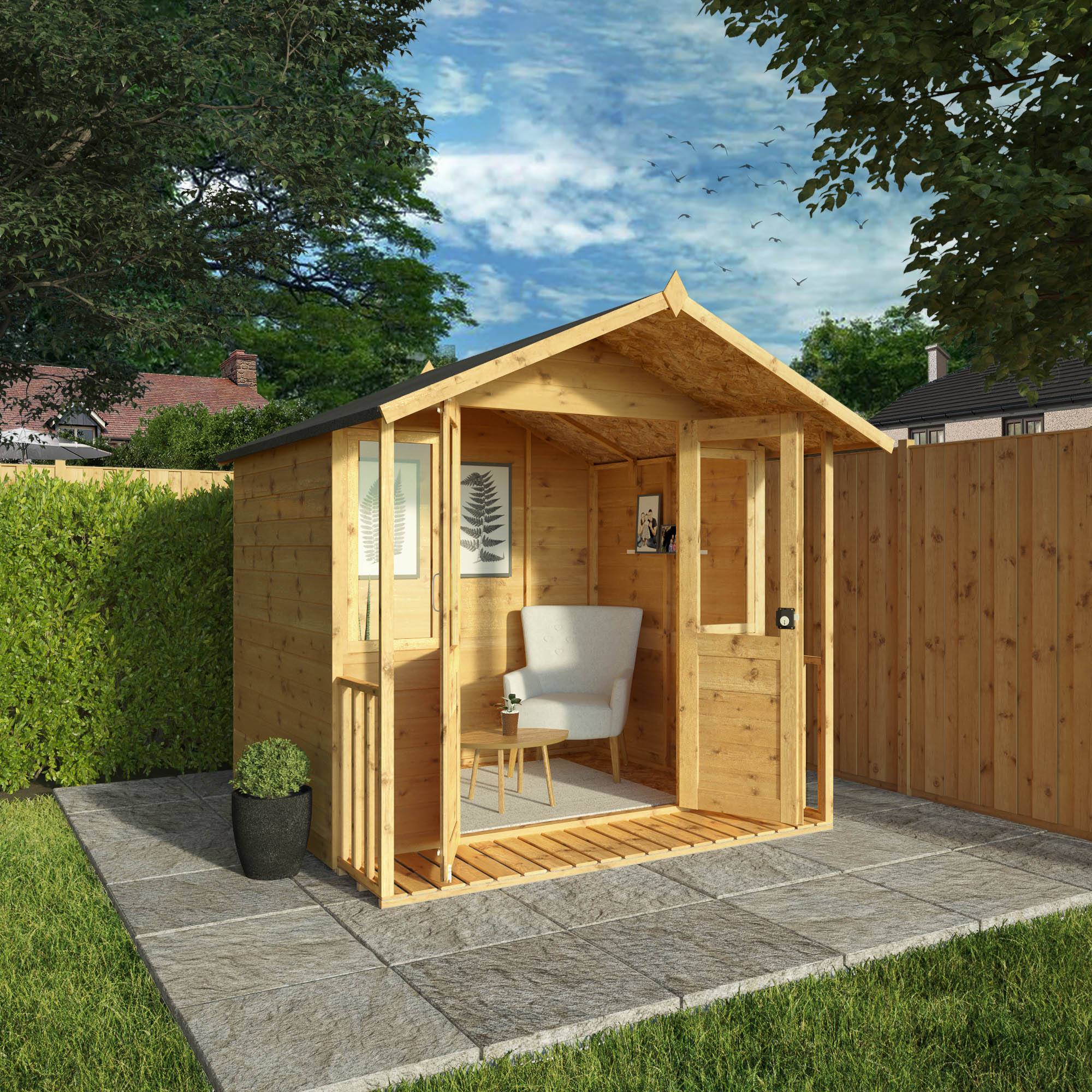 7 x 5 Bournemouth Wooden Summerhouse Waltons