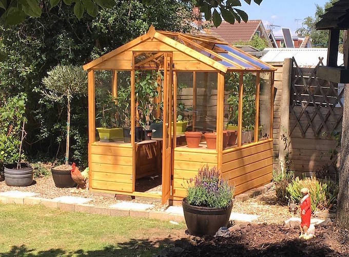 Waltons 6x6 Evesham Wood Frame Greenhouse (Customer Image) Waltons 6x6 Evesham Wood Frame Greenhouse (Customer Image)