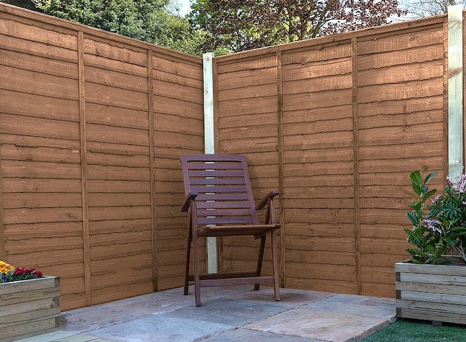 6 x 6 Pressure Treated Lap Garden Fence Panel