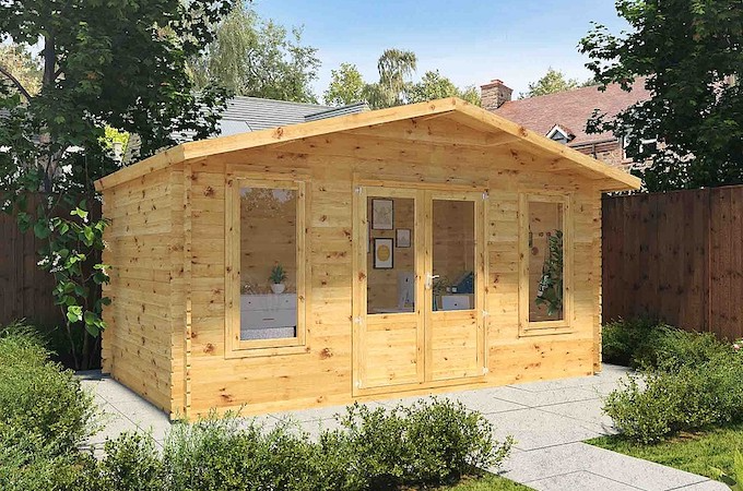 The Silver 5m x 3m Log Cabin from Waltons