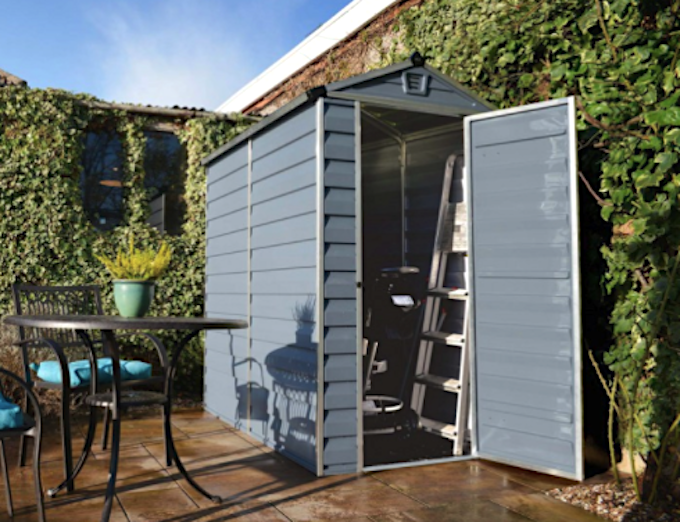plastic shed in a garden plastic shed in a garden