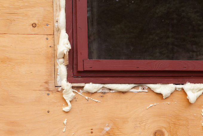 expanding foam to waterproof windows