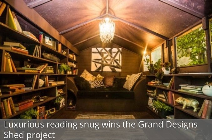 Shed transformed into reading snug wins the Grand Shed 