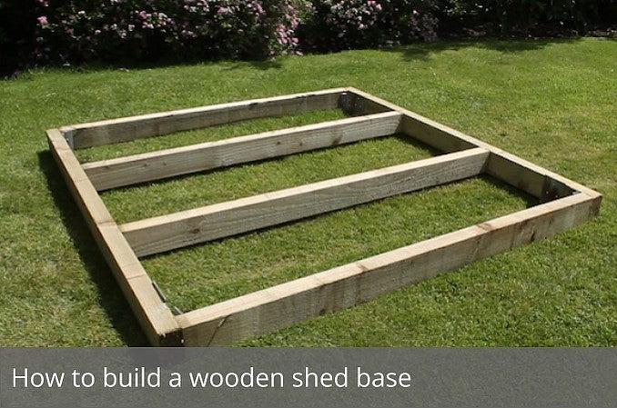 how to build a shed base