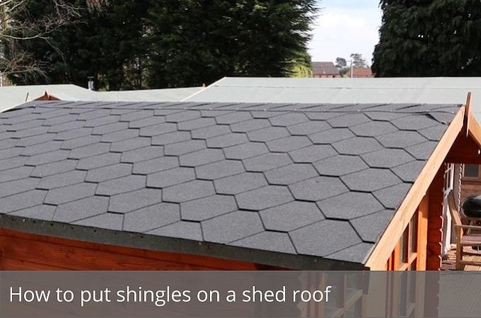 How to put shingles on a shed roof Waltons Blog 