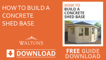 how to build a concrete shed base