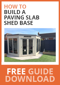 how to build a paving slab shed base  - free downloadable guide