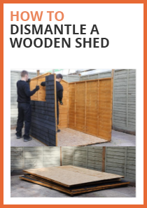 how to dismantle a wooden shed