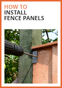 how to install fence panels