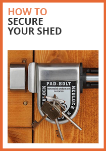how to secure your shed