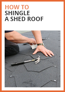 how to shingle a shed roof