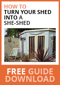 how to turn your shed into a she-shed