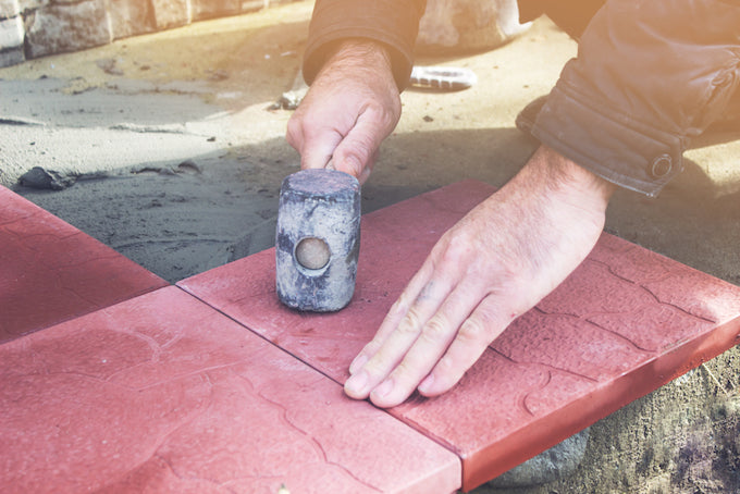 How to build a paving slab shed base | Waltons Blog 