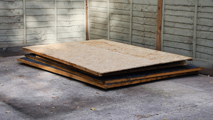 nice neat stack of dismantled shed nice neat stack of dismantled shed