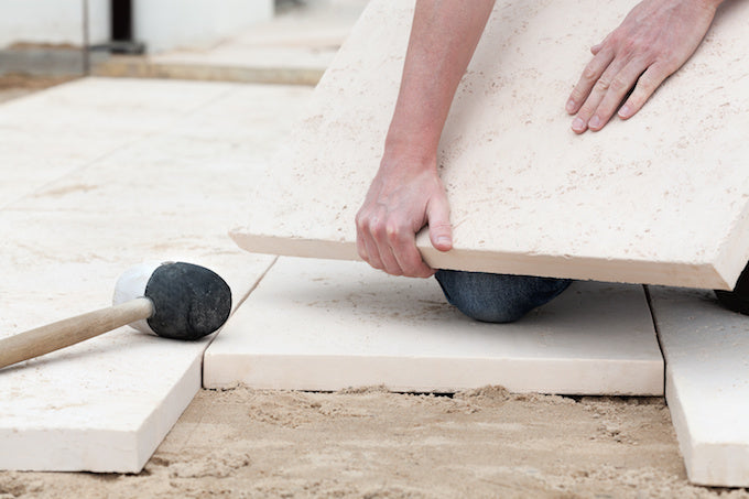 How to build a paving slab shed base | Waltons Blog 
