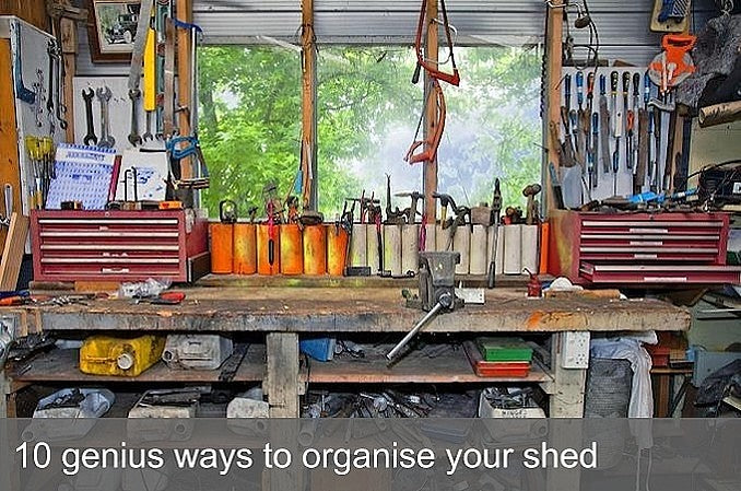 10 genius ways to organise your shed