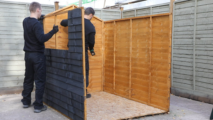 unscrew the shed frame corners unscrew the shed frame corners