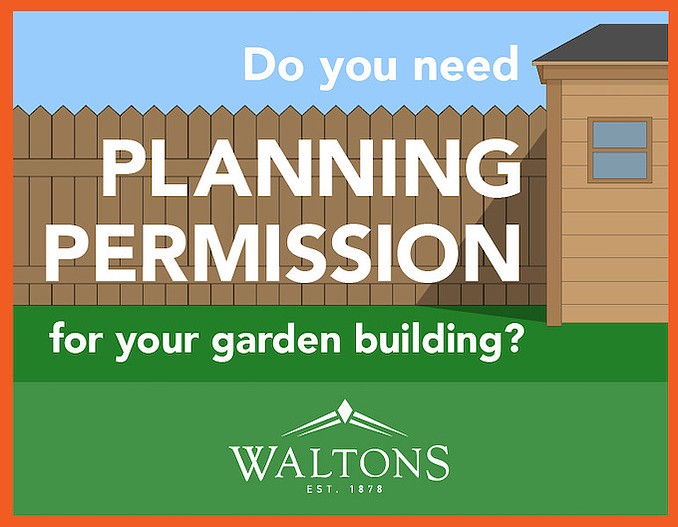 Infographic about planning permission for sheds and garden buildings