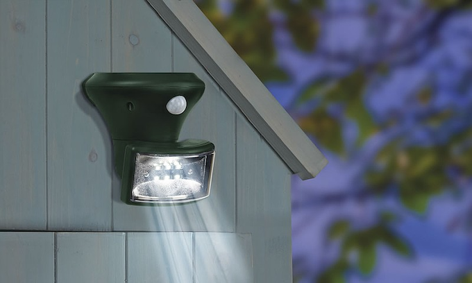 Solar-powered motion sensor light from Waltons Solar-powered motion sensor light from Waltons