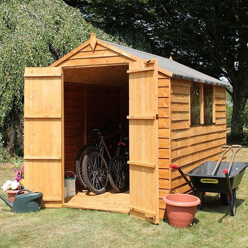 8 x 6 Waltons Overlap Apex Wooden Shed DD