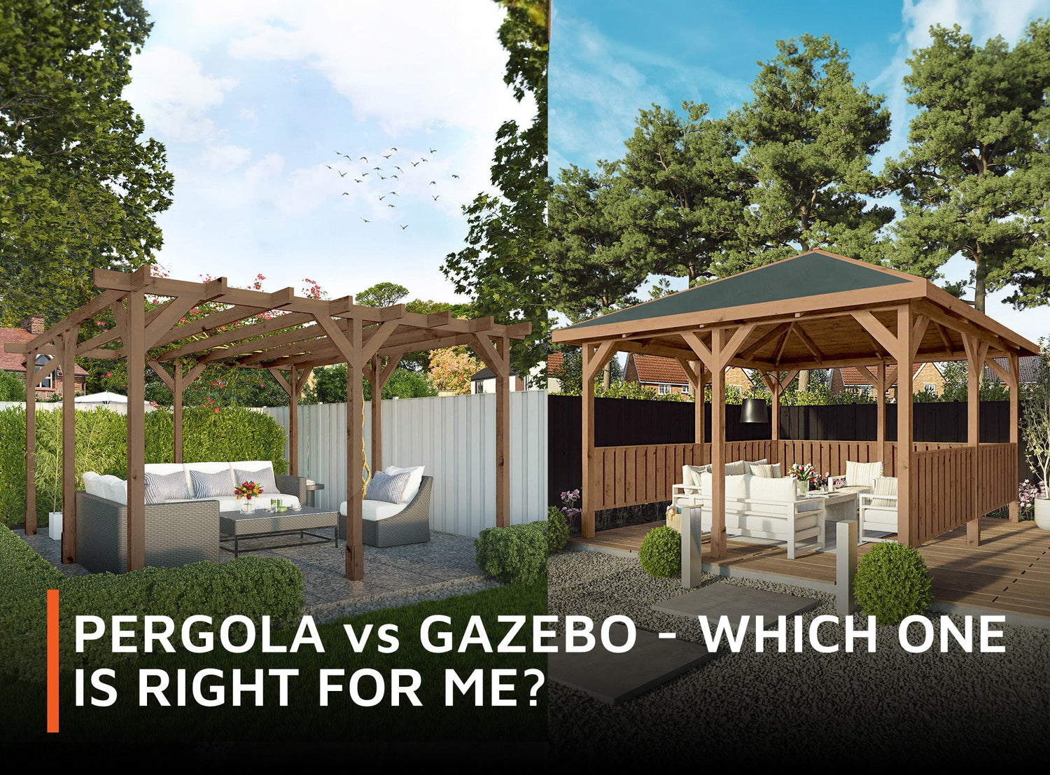 Pergola vs Gazebo Which one is right for me? Waltons