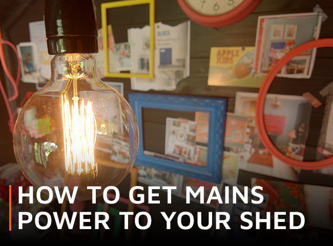 How to get mains power to your shed