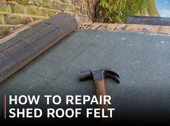 How to repair shed roof felt