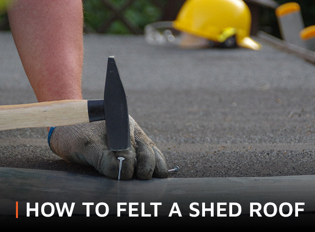 How to felt a shed roof