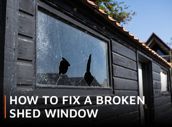 How to fix a broken shed window