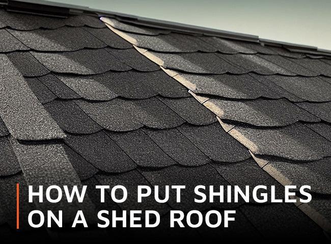 How to put shingles on a shed roof