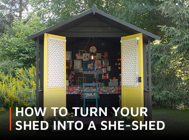 How to turn your shed into a she-shed