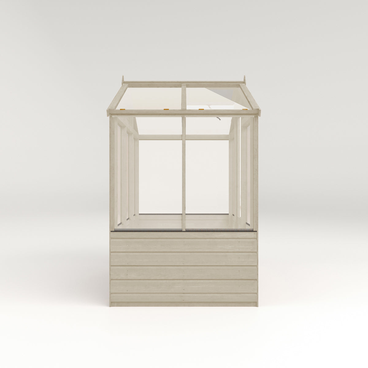 Refurbished Driftwood 6 x 4 Evesham Wooden Greenhouse