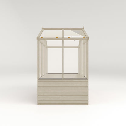 Refurbished Driftwood 6 x 4 Evesham Wooden Greenhouse