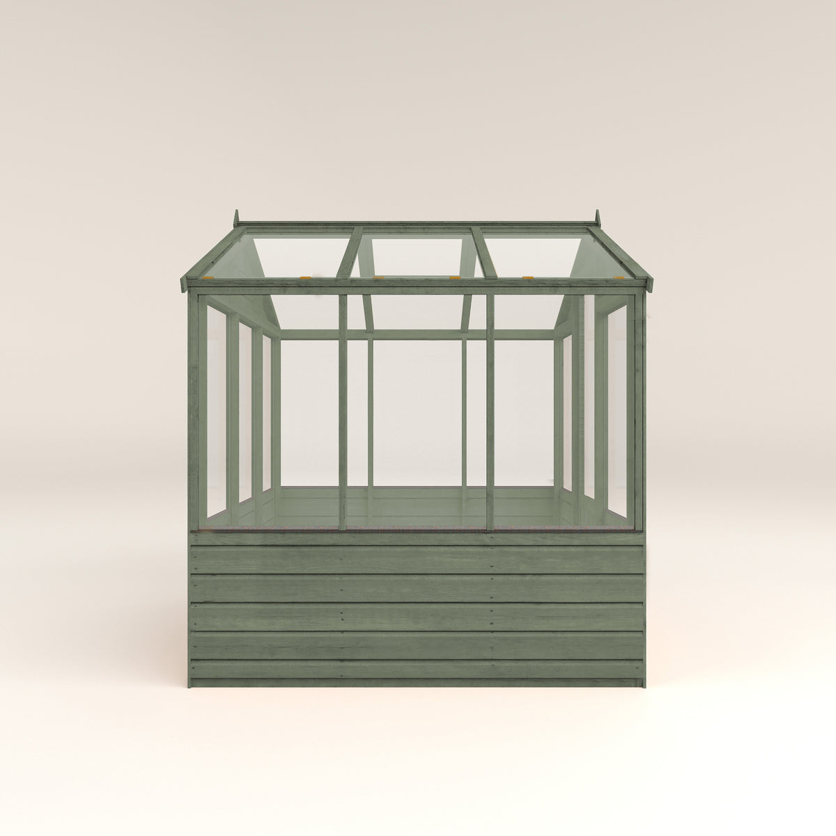 Refurbished Castle Green 6 x 6 Evesham Wooden Greenhouse