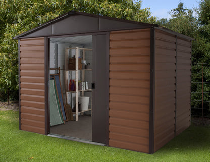 Yardmaster 'Woodview Shiplap' 10' x 12' Metal Shed