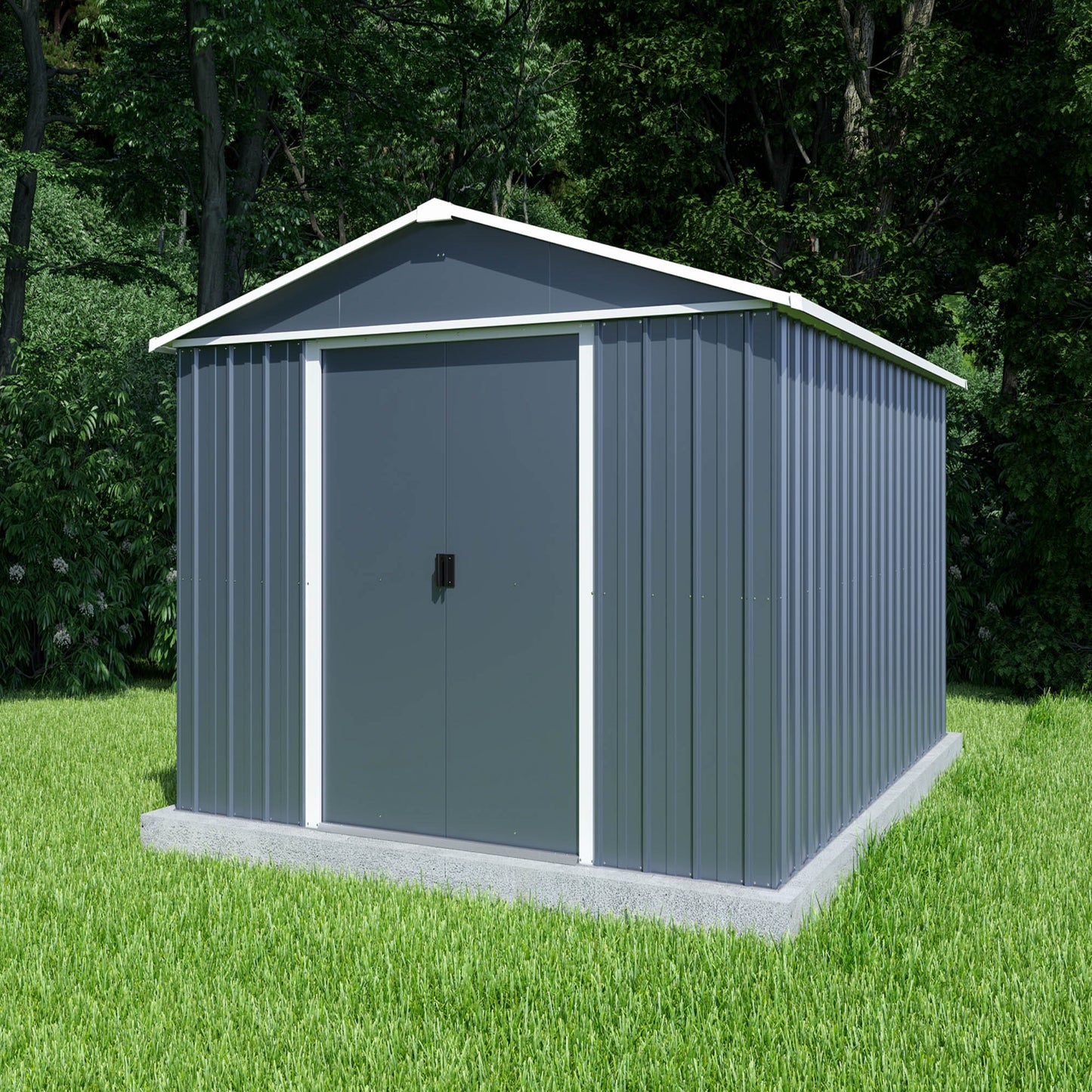Yardmaster 'Castleton' 10 x 13 Anthracite Metal Shed
