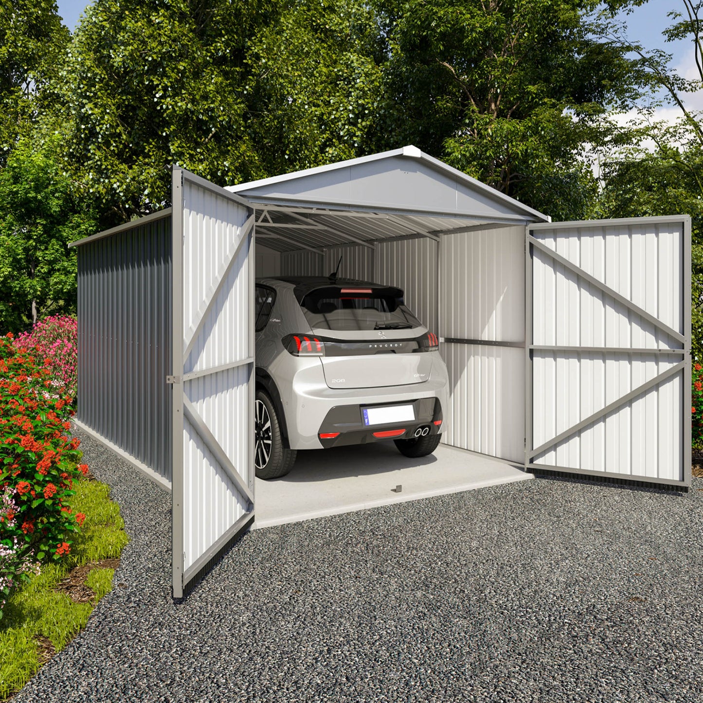 Yardmaster 10 x 17 Metal Garage