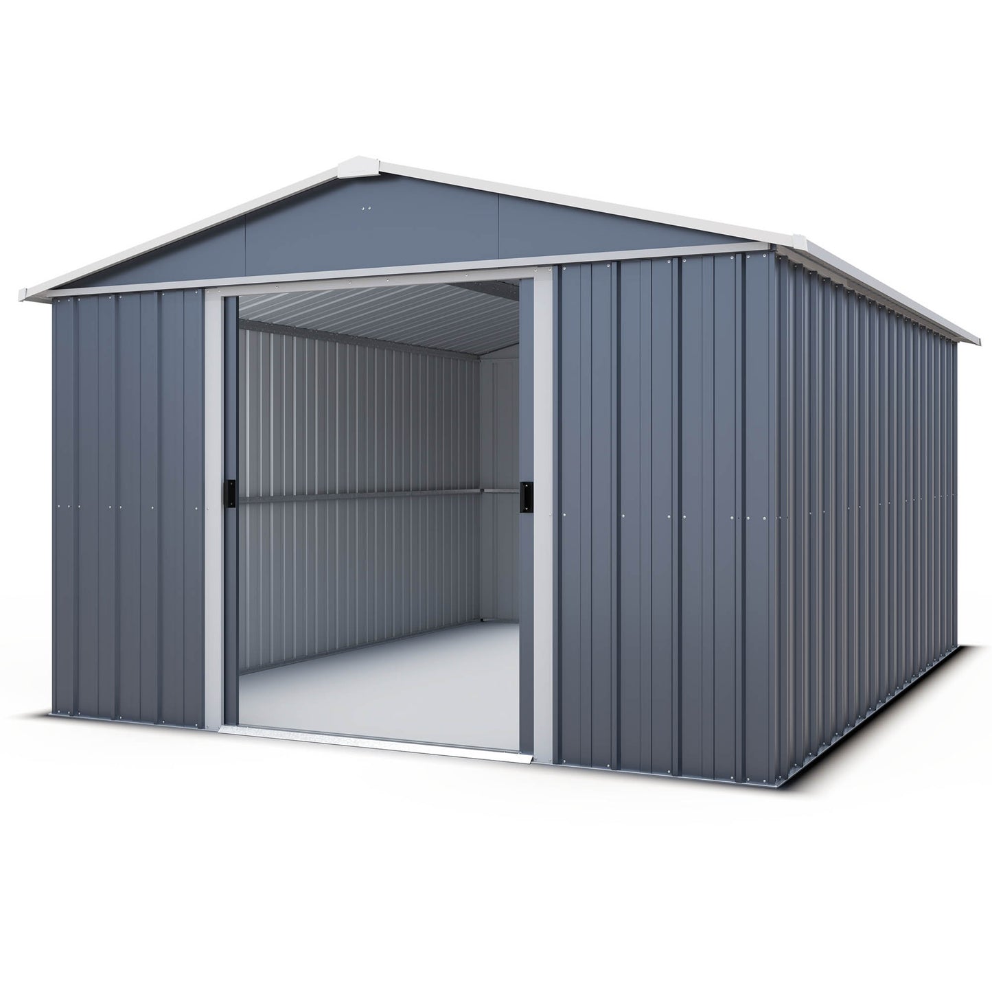 Yardmaster 'Castleton' 10 x 8 Anthracite Metal Shed
