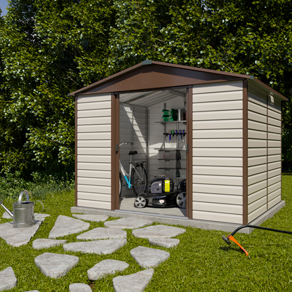 Yardmaster 'Shiplap' Deluxe 10' x 8' Metal Shed
